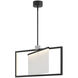 Lisa McDennon Folio LED 30 inch Black Indoor Chandelier Ceiling Light