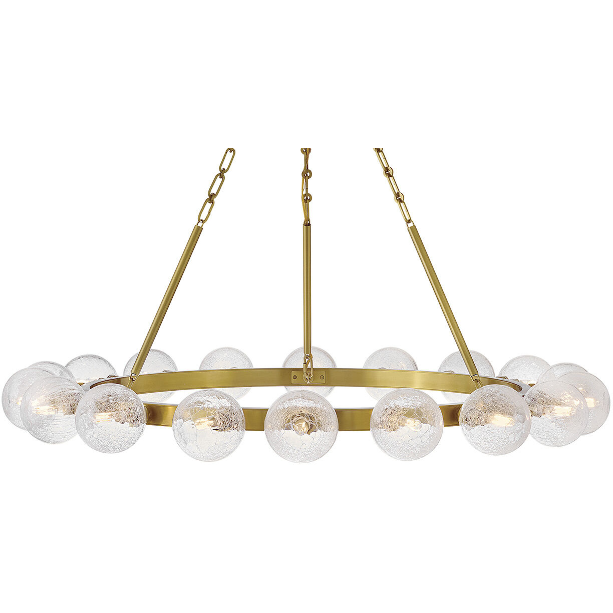 Coco 18 Light 44.25 inch Lacquered Brass Chandelier Ceiling Light