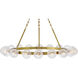 Coco 18 Light 44.25 inch Lacquered Brass Chandelier Ceiling Light