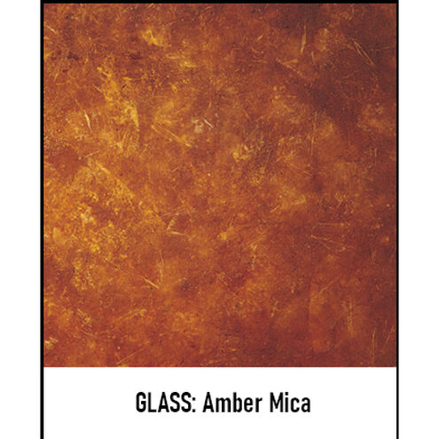 Carmel 1 Light 8 inch Bronze Pendant Ceiling Light in Amber Mica, Bungalow Overlay