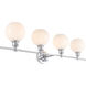 Collier 4 Light 38 inch Chrome Wall sconce Wall Light