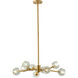 Canada 9 Light 32 inch Brass Chandelier Ceiling Light
