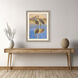 Reflection Blue and Beige and Multi Framed Art