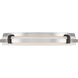 Arclume LED 18.75 inch Chrome and Dark Matte Black Flush Mount Ceiling Light