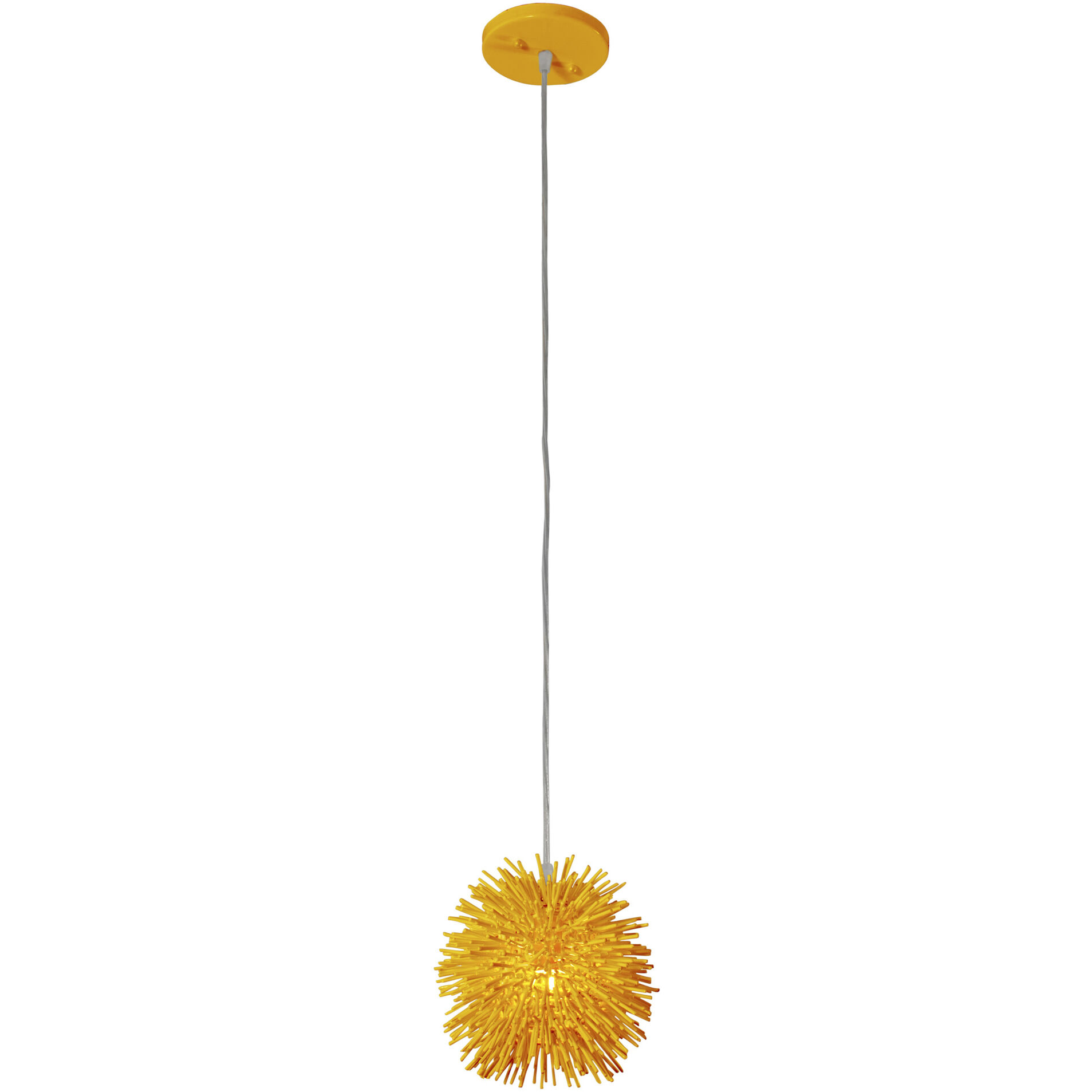 Urchin 1 Light 6.25 inch Un-Mellow Yellow Mini Pendant Ceiling Light