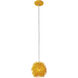 Urchin 1 Light 6.25 inch Un-Mellow Yellow Mini Pendant Ceiling Light