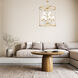 Katerina 9 Light 28 inch Rubbed Brass Chandelier Ceiling Light