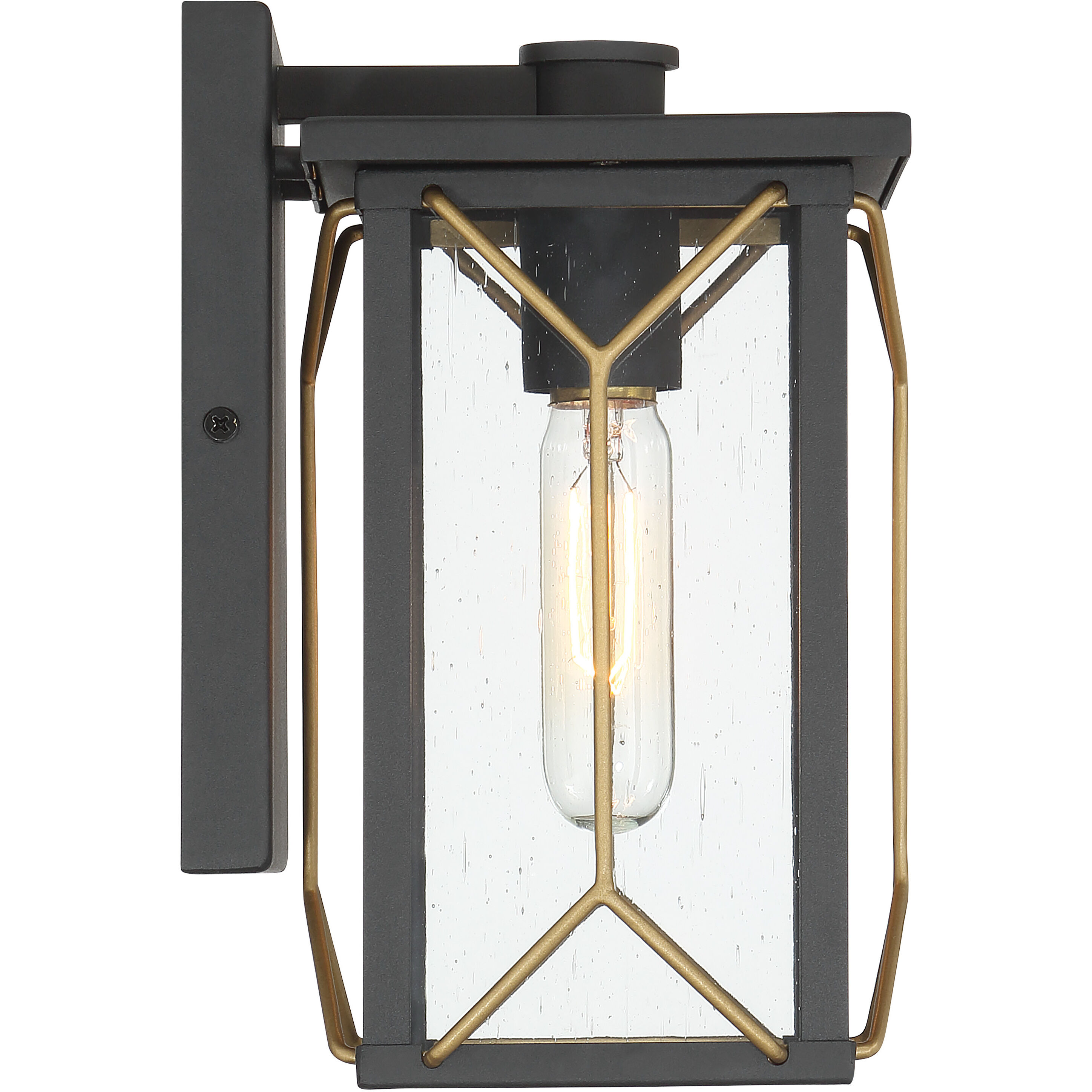 Hillside Manor 1 Light 10 inch Black Outdoor Wall Mount, Great Outdoors