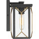 Hillside Manor 1 Light 10 inch Black Outdoor Wall Mount, Great Outdoors