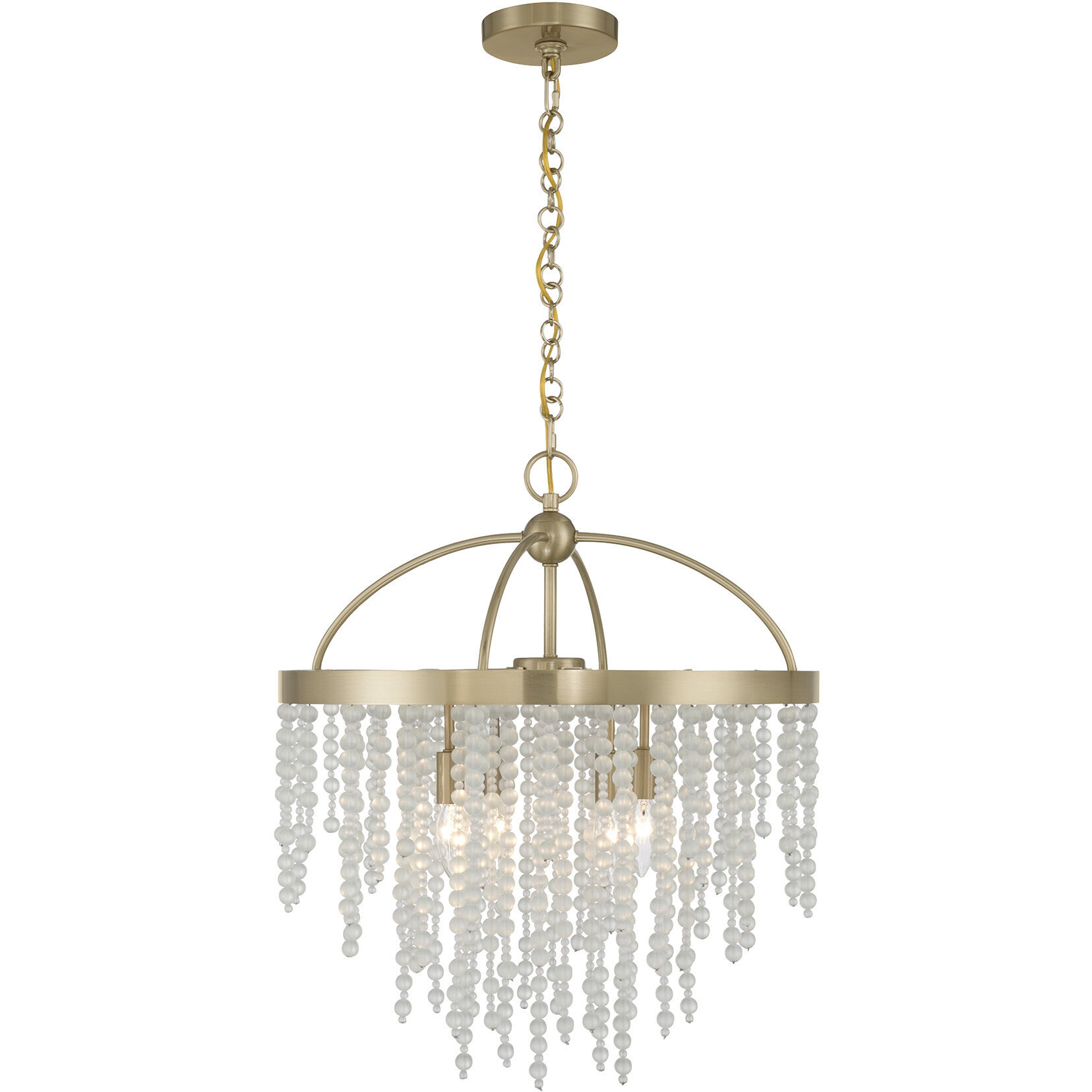 Jeanette 4 Light 20 inch Noble Brass Chandelier Ceiling Light
