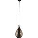 Eureka 1 Light Smoke Pendant Ceiling Light