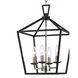 Lacey 4 Light 12 inch Polished Chrome and Black Pendant Ceiling Light