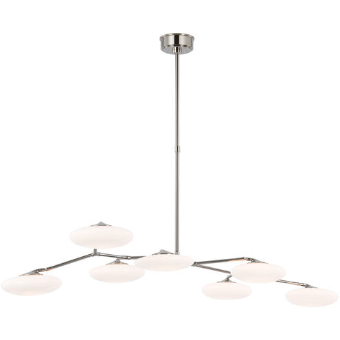 Champalimaud Brindille LED 61.25 inch Polished Nickel Linear Chandelier Ceiling Light, XL