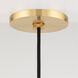 Stella 1 Light 7 inch Aged Brass Pendant Ceiling Light