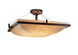 Clouds LED 27 inch Brushed Nickel Semi-Flush Ceiling Light in 5000 Lm LED