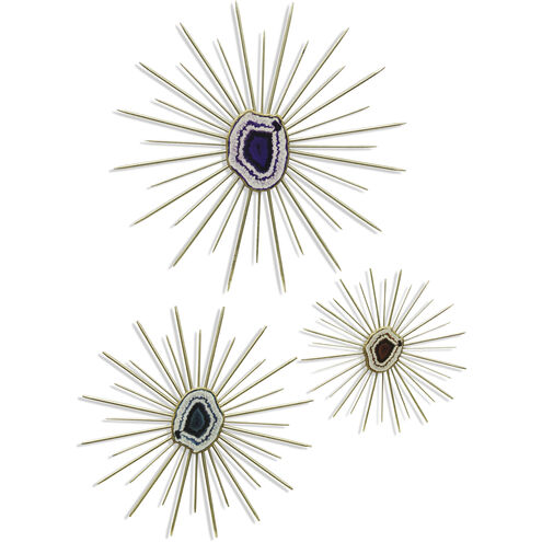 Geo Center Multicolor/Gold Wall Art