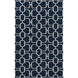 Lockhart 72 X 48 inch Blue and Neutral Area Rug, Wool