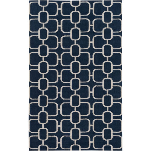 Lockhart 72 X 48 inch Blue and Neutral Area Rug, Wool