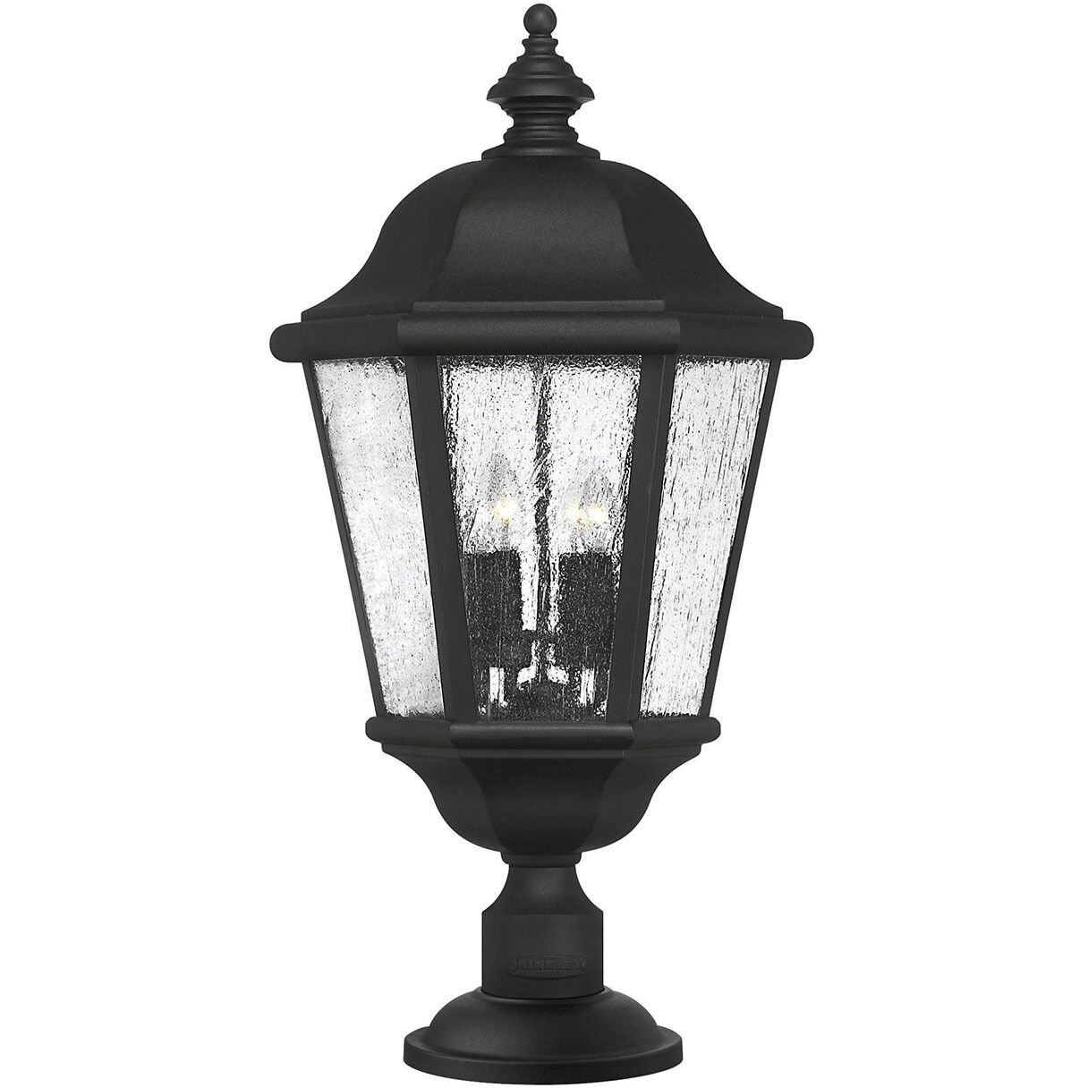 Estate Series Edgewater 4 Light 27.75 inch Black Outdoor Post Mount Lantern in Non-LED, Extra Large
