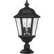 Estate Series Edgewater LED 28 inch Black Outdoor Post Mount Lantern, Extra Large