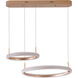 Canada LED 24 inch Gold LED Chandelier Ceiling Light