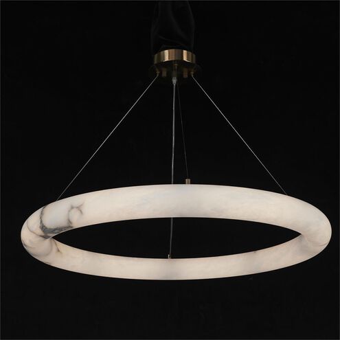 Alabaster Halo 36 inch Pendant Ceiling Light, Large