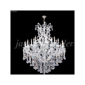 Maria Theresa Royal 25 Light 46 inch Silver Crystal Chandelier Ceiling Light, Royal