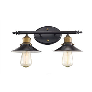 Griswald 2 Light 16 inch Rubbed Oil Bronze Vanity Bar Wall Light