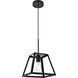 Resolute 1 Light 9 inch Black Pendant Ceiling Light