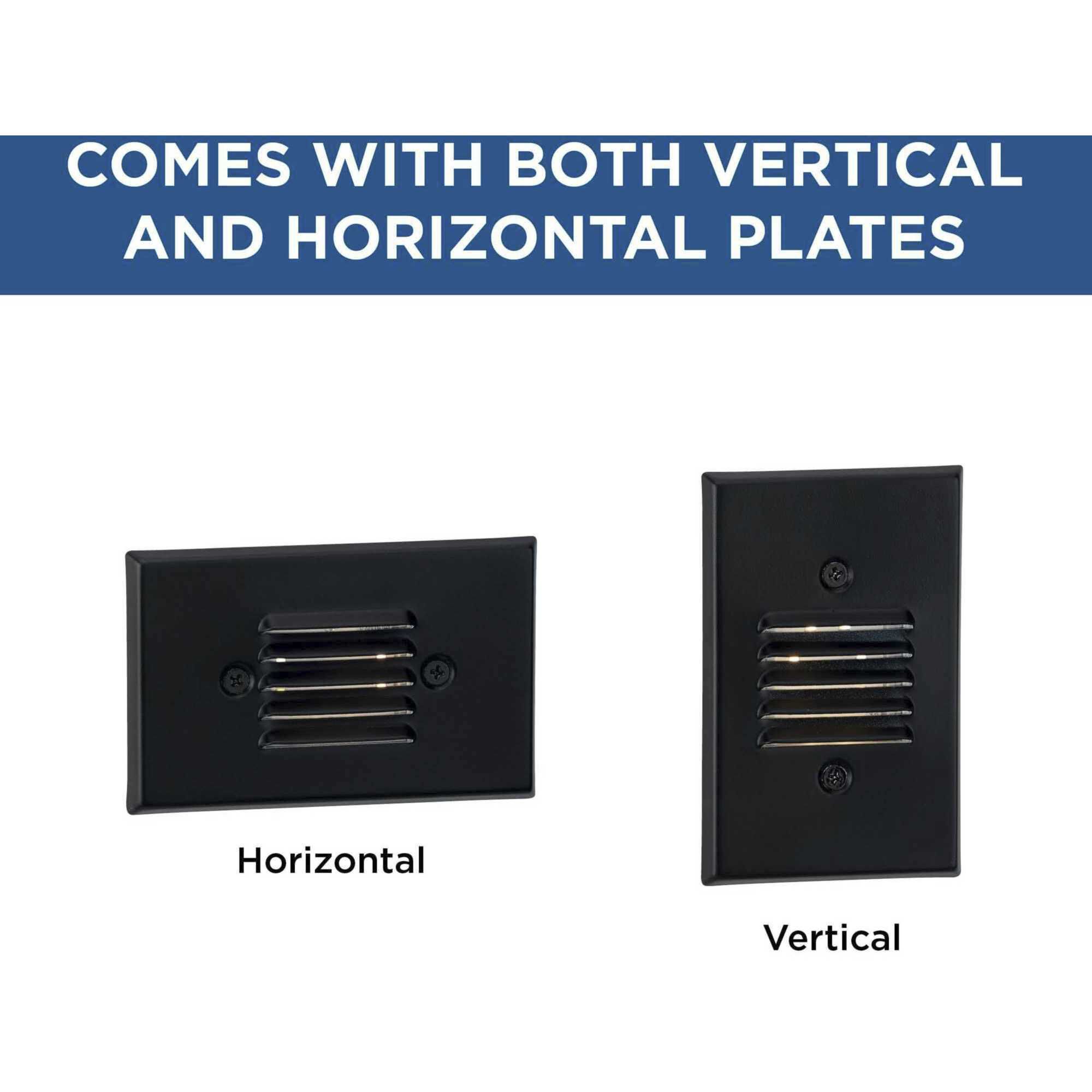 LED Step Lights 120 4.5 watt Black Indoor/Outdoor Step Light, Progress LED