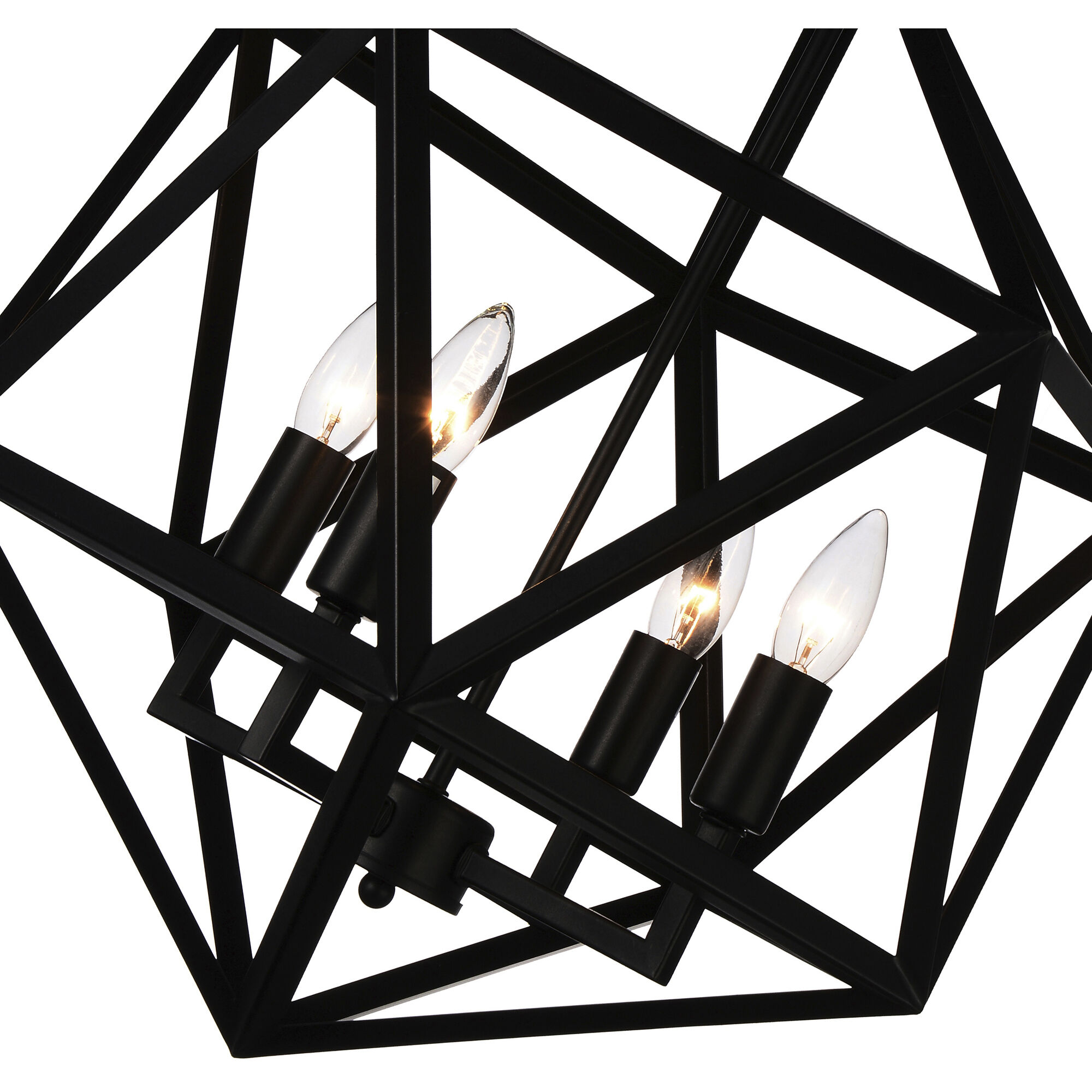 Amazon 4 Light 20 inch Black Up Pendant Ceiling Light