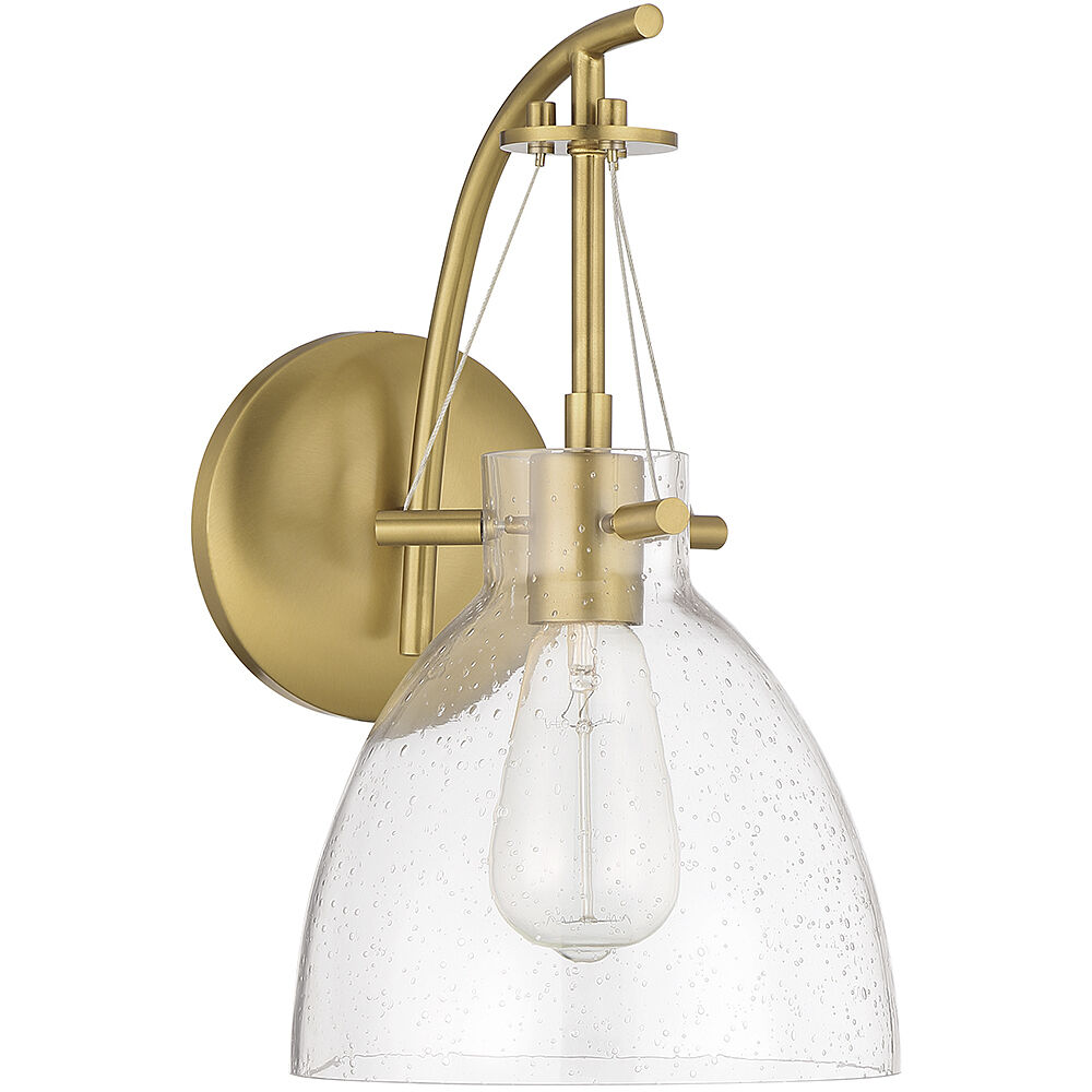 Foster 1 Light 8 inch Warm Brass Wall Sconce Wall Light