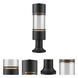 Luminata LED 21.75 inch Black Outdoor Pier Mounted Fixture