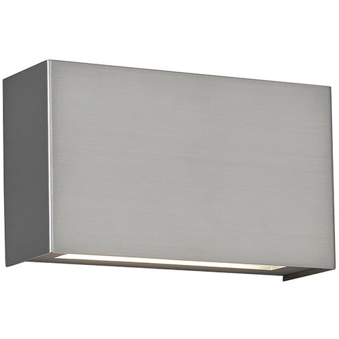 Blok LED 12 inch Black Bath Vanity & Wall Light in 2700K, Satin Nickel, dweLED