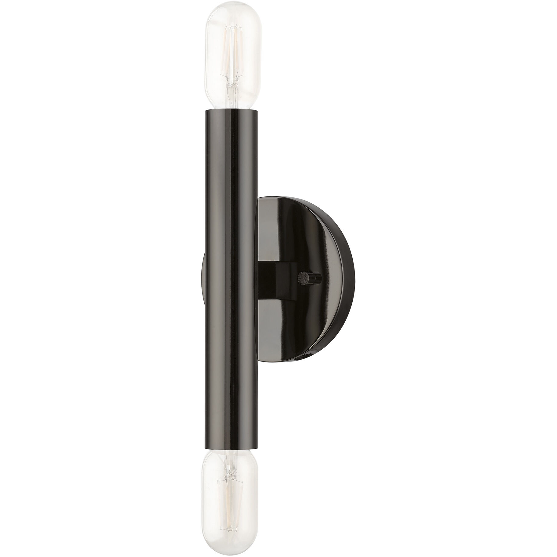 Copenhagen 2 Light 5 inch Black Chrome ADA Sconce Wall Light