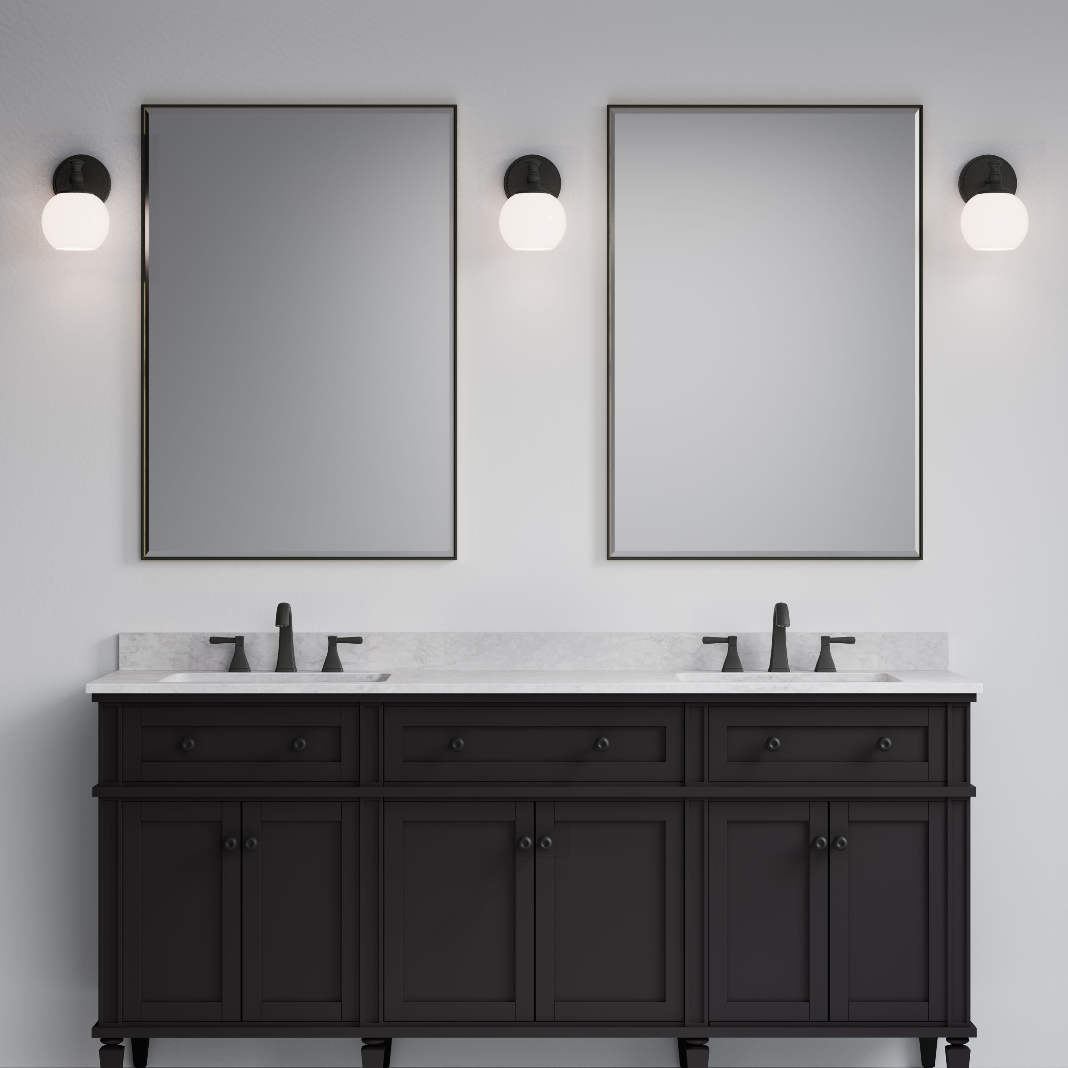 Orlisse 1 Light 6 inch Matte Black Wall Sconce Wall Light