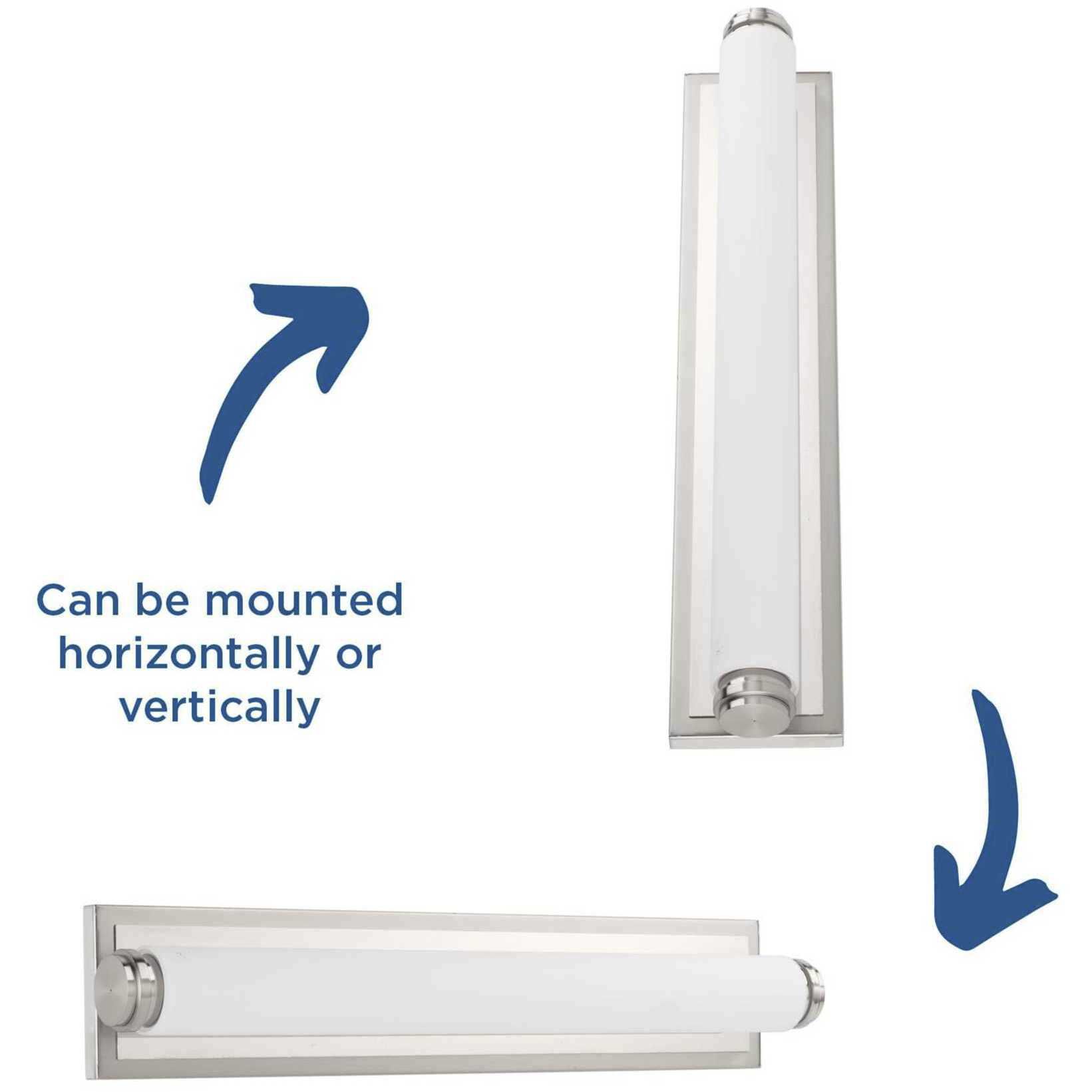 Concourse LED LED 24 inch Brushed Nickel Bath Vanity Wall Light, Progress LED