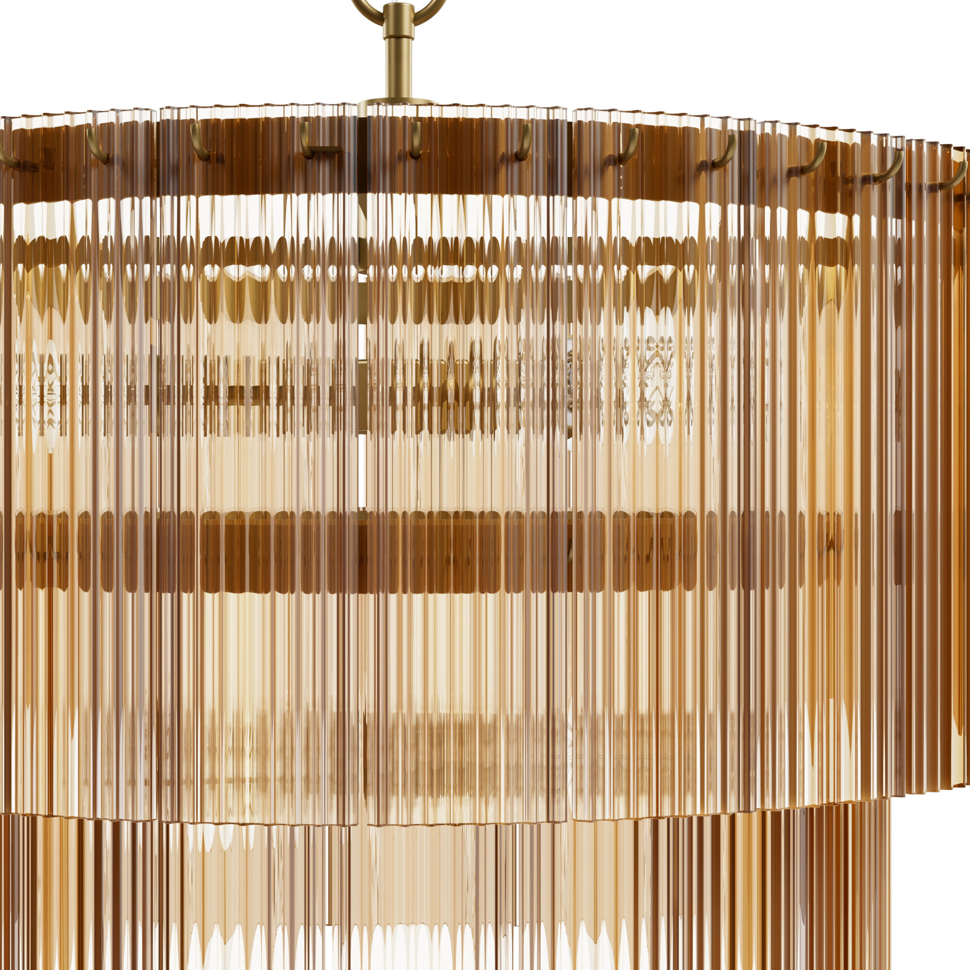 Ontario 6 Light 24 inch Luxe Gold Pendant Ceiling Light