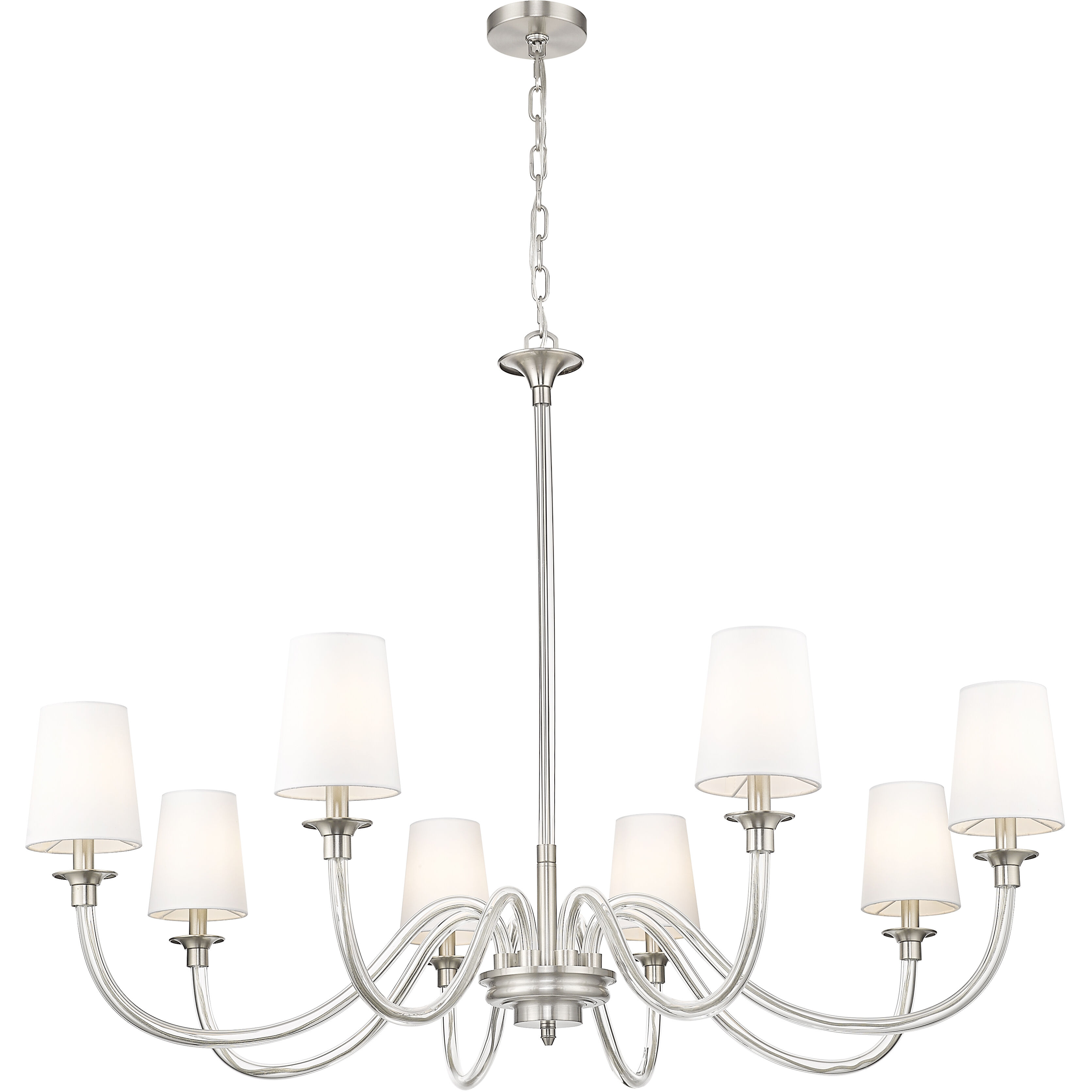 Katerina 8 Light 46 inch Brushed Nickel Chandelier Ceiling Light