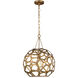 AH by Alexa Hampton Feccetta 1 Light 15 inch Antique Gild Pendant Ceiling Light
