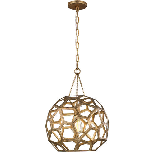 AH by Alexa Hampton Feccetta 1 Light 15 inch Antique Gild Pendant Ceiling Light