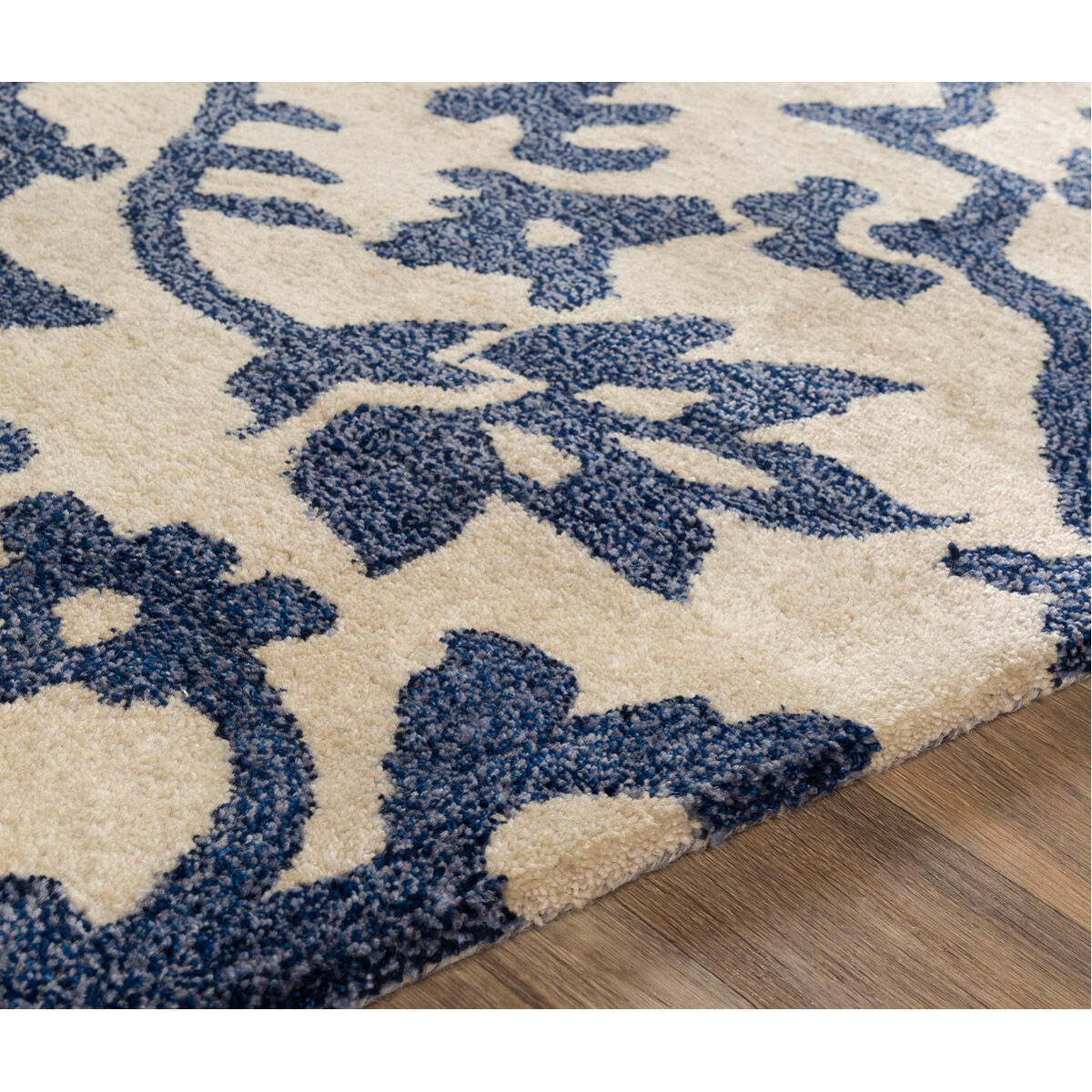 Smithsonian 156 X 108 inch Khaki/Navy/Denim Rugs, Rectangle