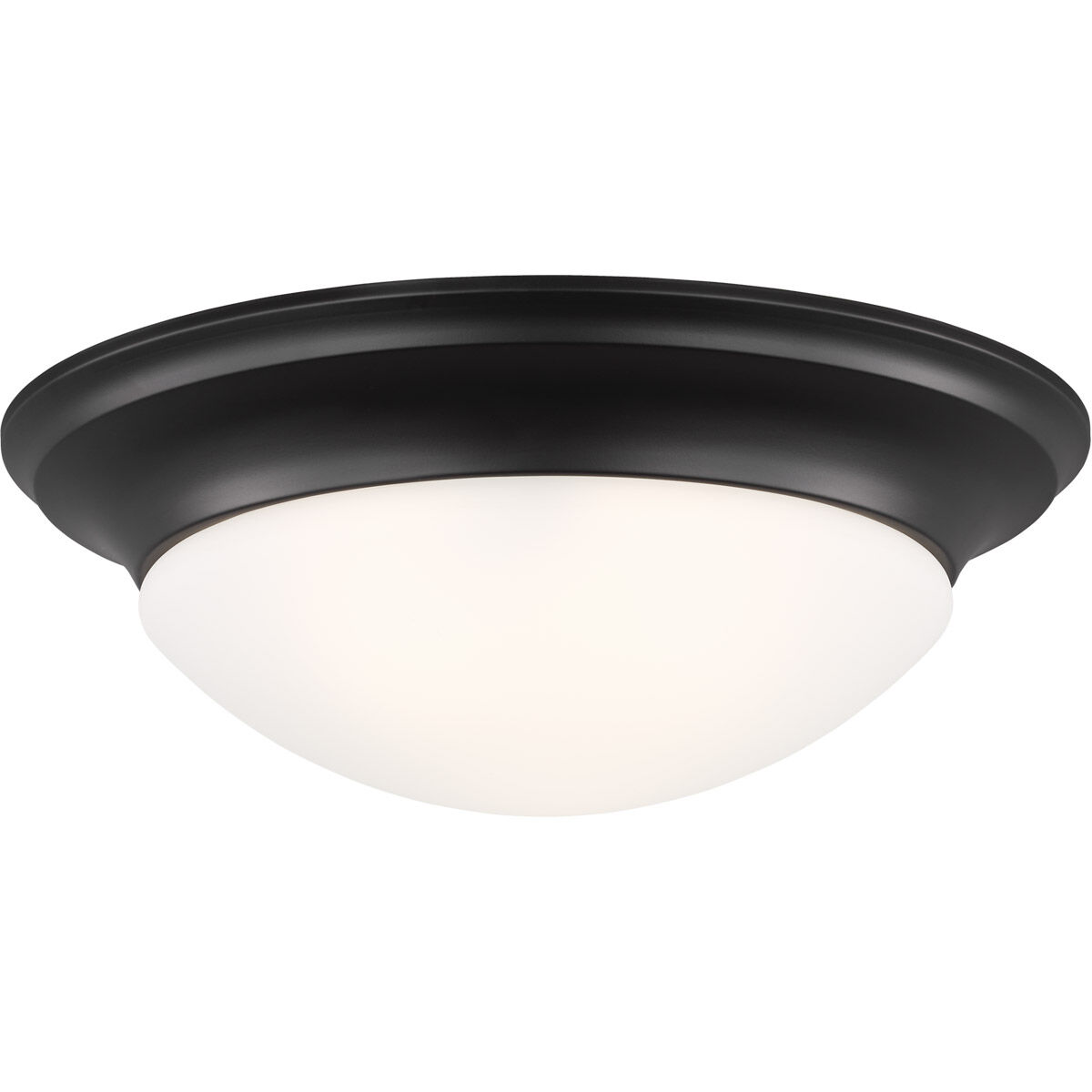 Nash 3 Light 16.75 inch Midnight Black Flush Mount Ceiling Light