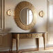 Lustra LED 10.6 inch Modern Brass Sconce/Flush Mount Wall Light, Art & Alchemy