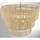 Bungalow Heaven 6 Light 32 inch Soft Brass Pendant Ceiling Light