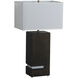 Zen 28 inch 23.00 watt Ebony and Weathered Brass Table Lamp Portable Light