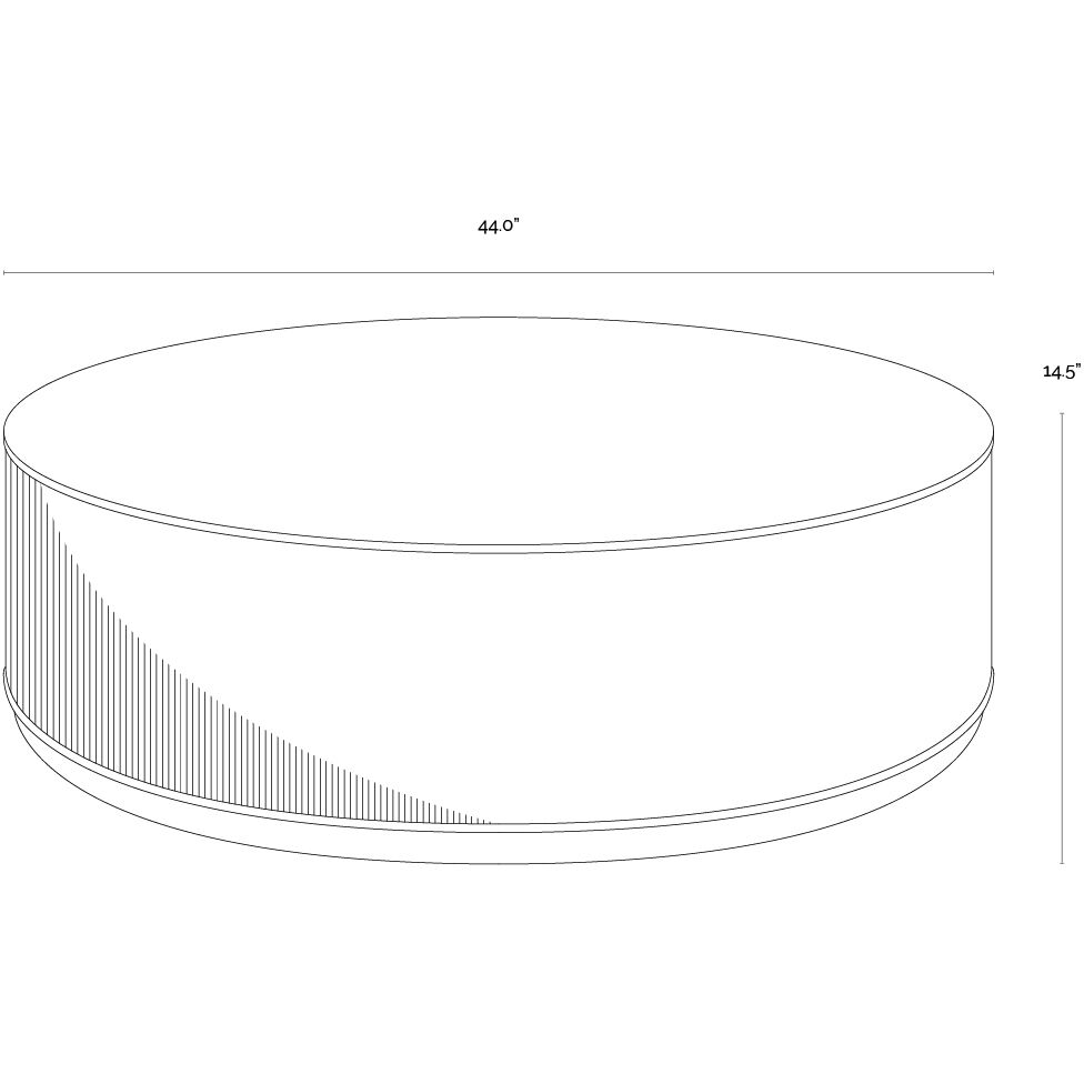 Kalla 44 X 15 inch Charcoal Coffee Table