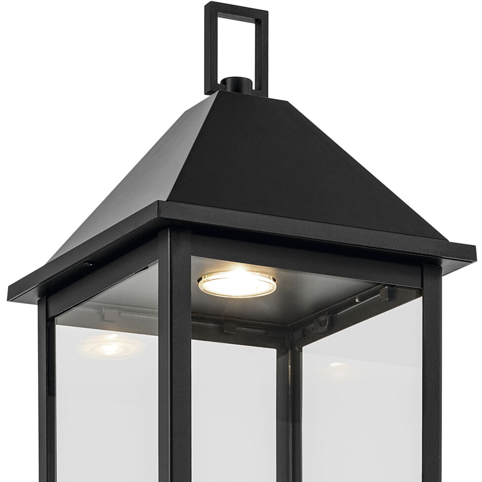Prin 1 Light 25 inch Black Outdoor Post Lantern