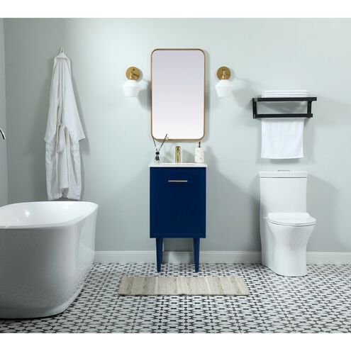 Cyrus 19 X 18 X 34 inch Blue Vanity Sink Set