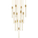 Weston 13 Light 26 inch Satin Gold Pendant Ceiling Light